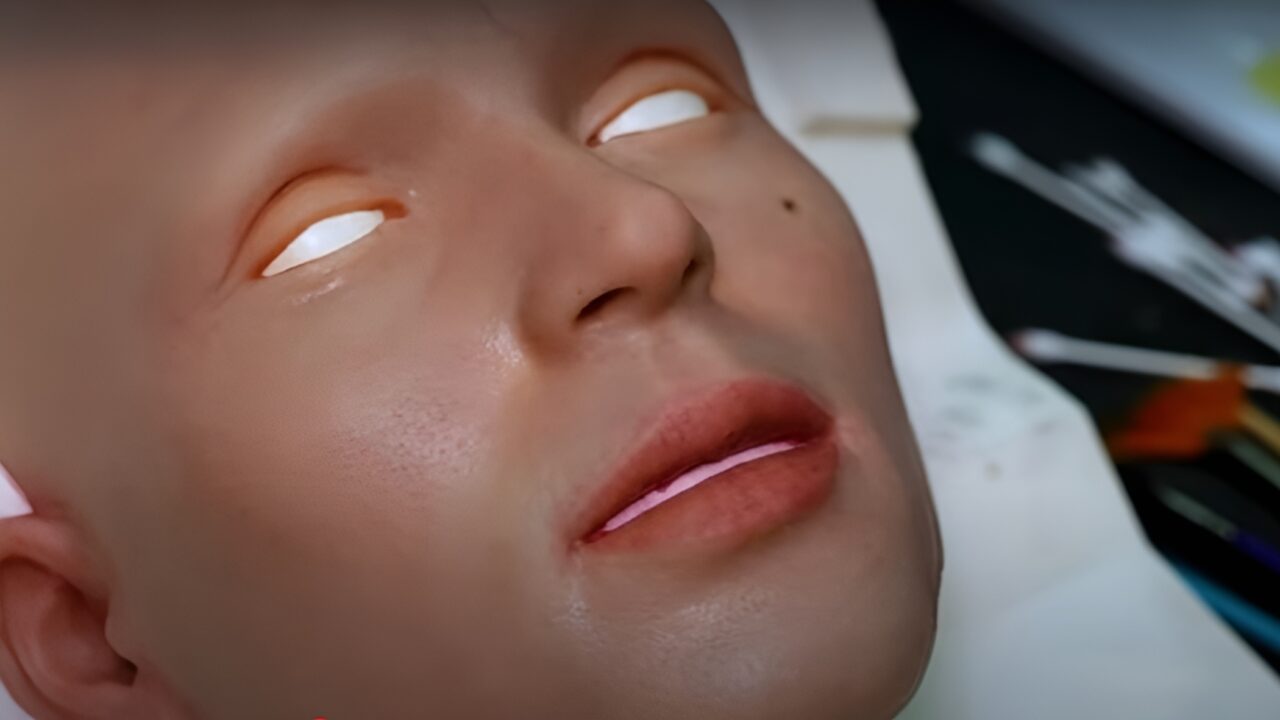 Neredeyse insan gibi! CES'te tanıtılan robot tüyler ürpertti 35 melody insan gibi iste ceste tanitilan gercekci robot 1 e1736452161675