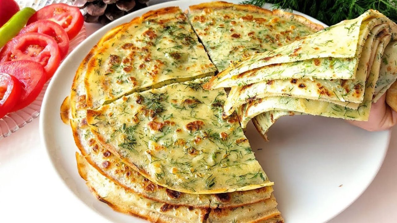 Börek tadında otlu krep... Kahvaltıda herkes yemek için sıraya giriyor! 18 500176