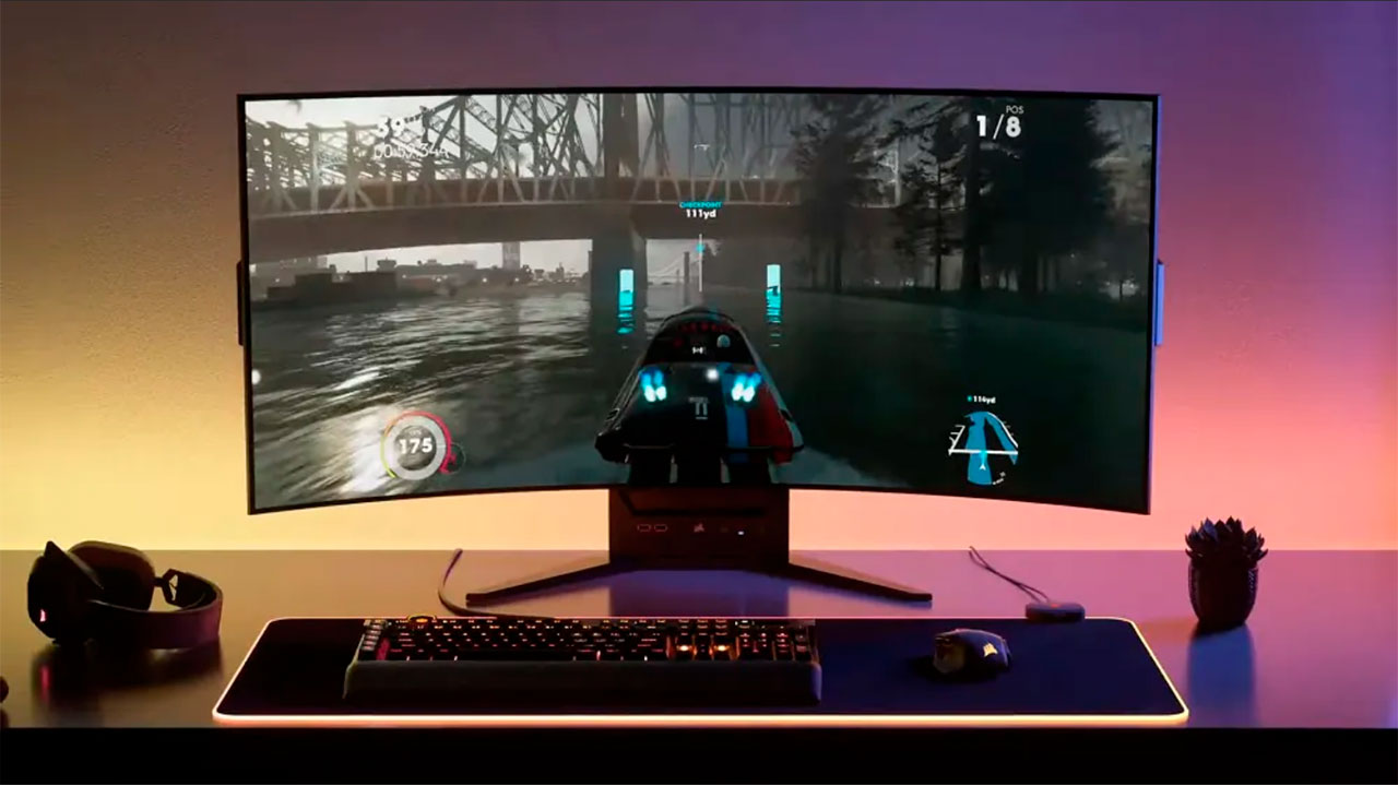 En iyi 24 inç oyuncu monitörleri 1 Corsair 240 Hz OLED monitor