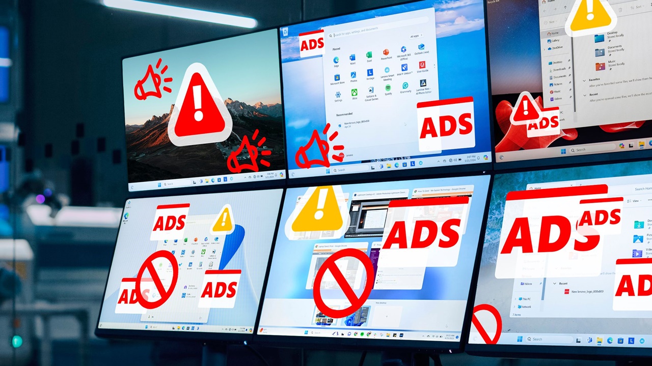 windows 10 baslat menusu reklam