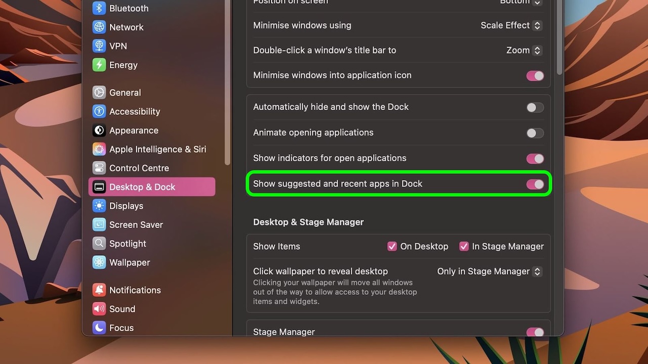 macte dockta gosterilen son uygulama sayisi degistirme 1
