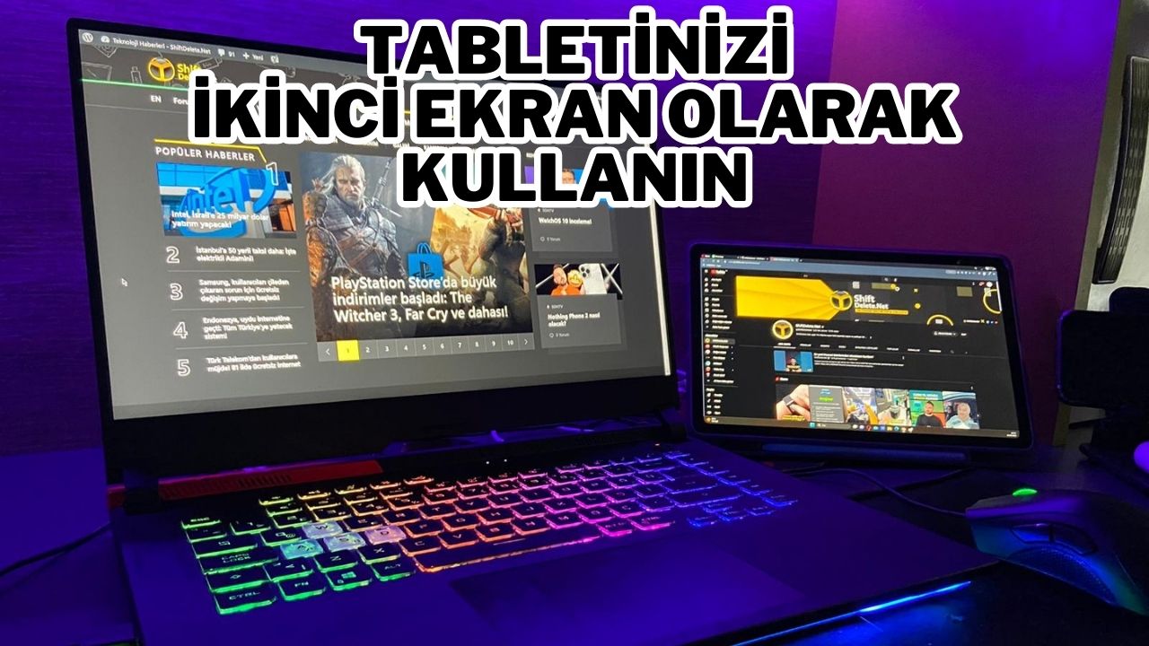 Tabletinizi bilgisayara nasıl ikinci ekran olarak bağlarsınız? 20 tABLETINIZI IKINCI EKRAN OLARAK KULLANIN
