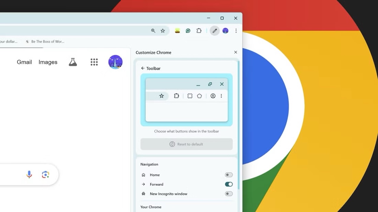 Google Chrome'a araç çubuğu özelleştirme özelliği geldi! 15 google chromea arac cubugu ozellestirme ozelligi geldi 1