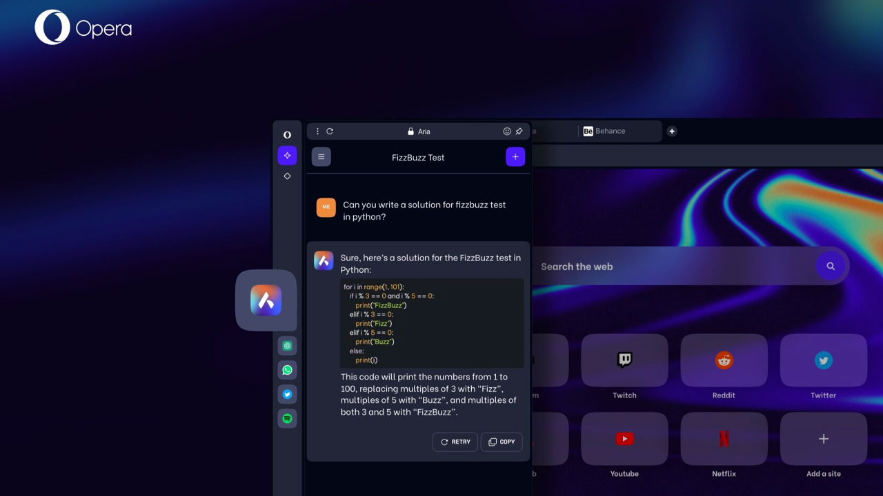 opera gemini destegiyle yapay zekayi genisletiyor 1