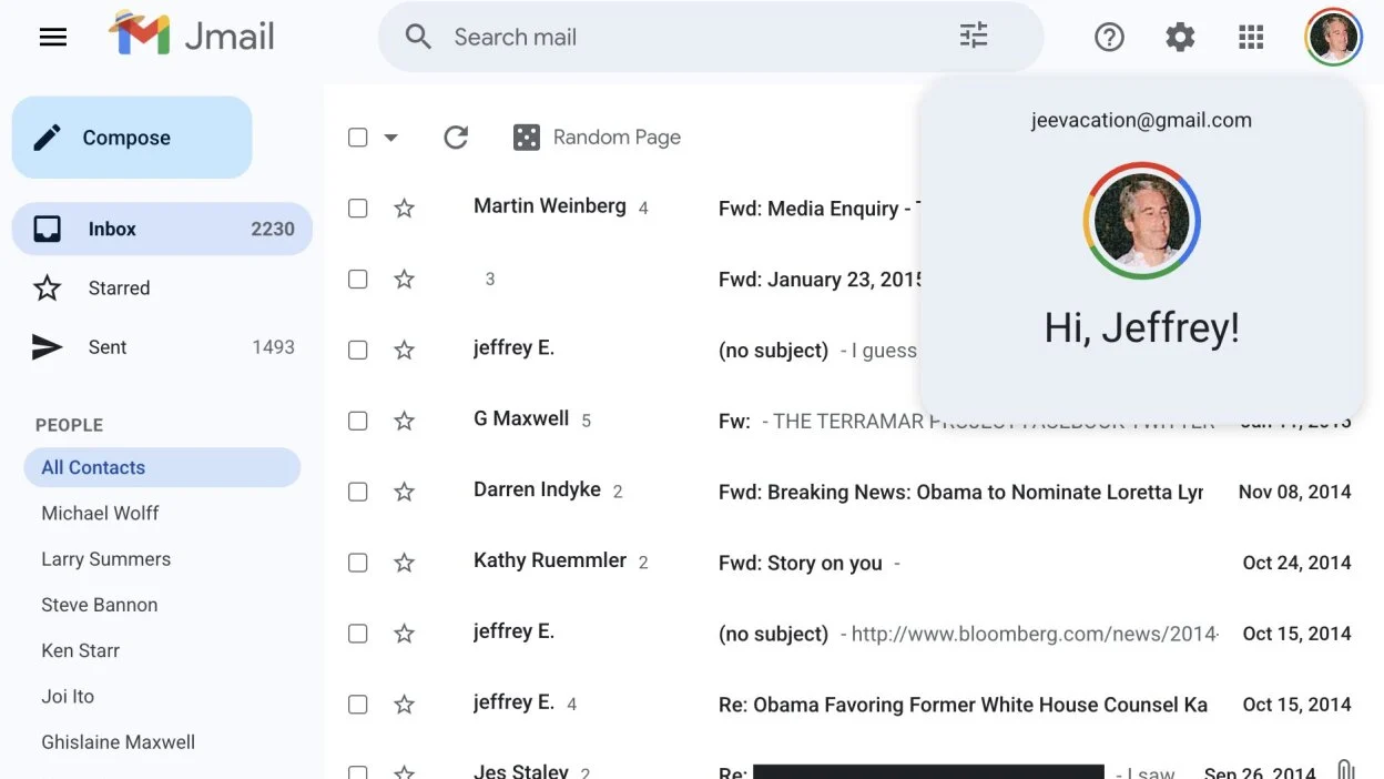 Jeffrey Epstein E-postalarını Gmail Arayüzünden Okuyun! 22 jeffrey epstein e postalarini gmail arayuzunden okuyun.webp