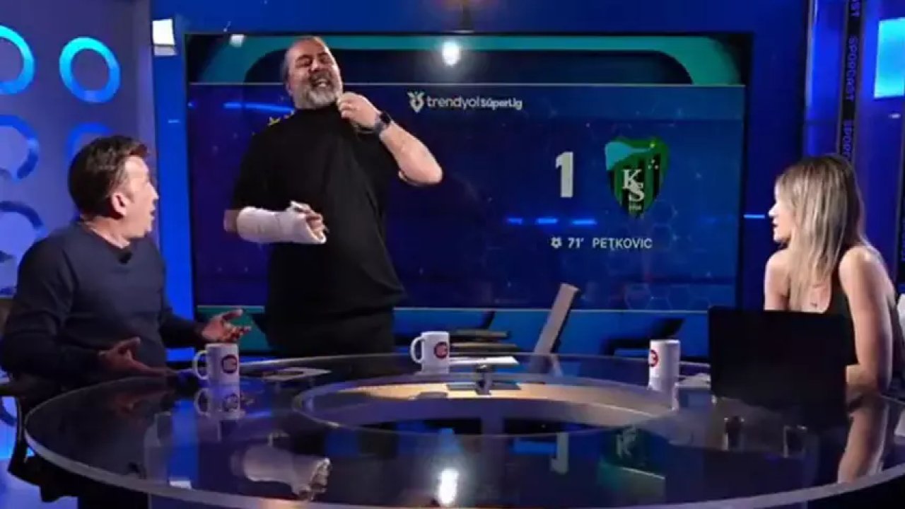 Emre Bol ile Evren Turhan canlı yayında birbirine girdi! Programı terk etti! 3 557406