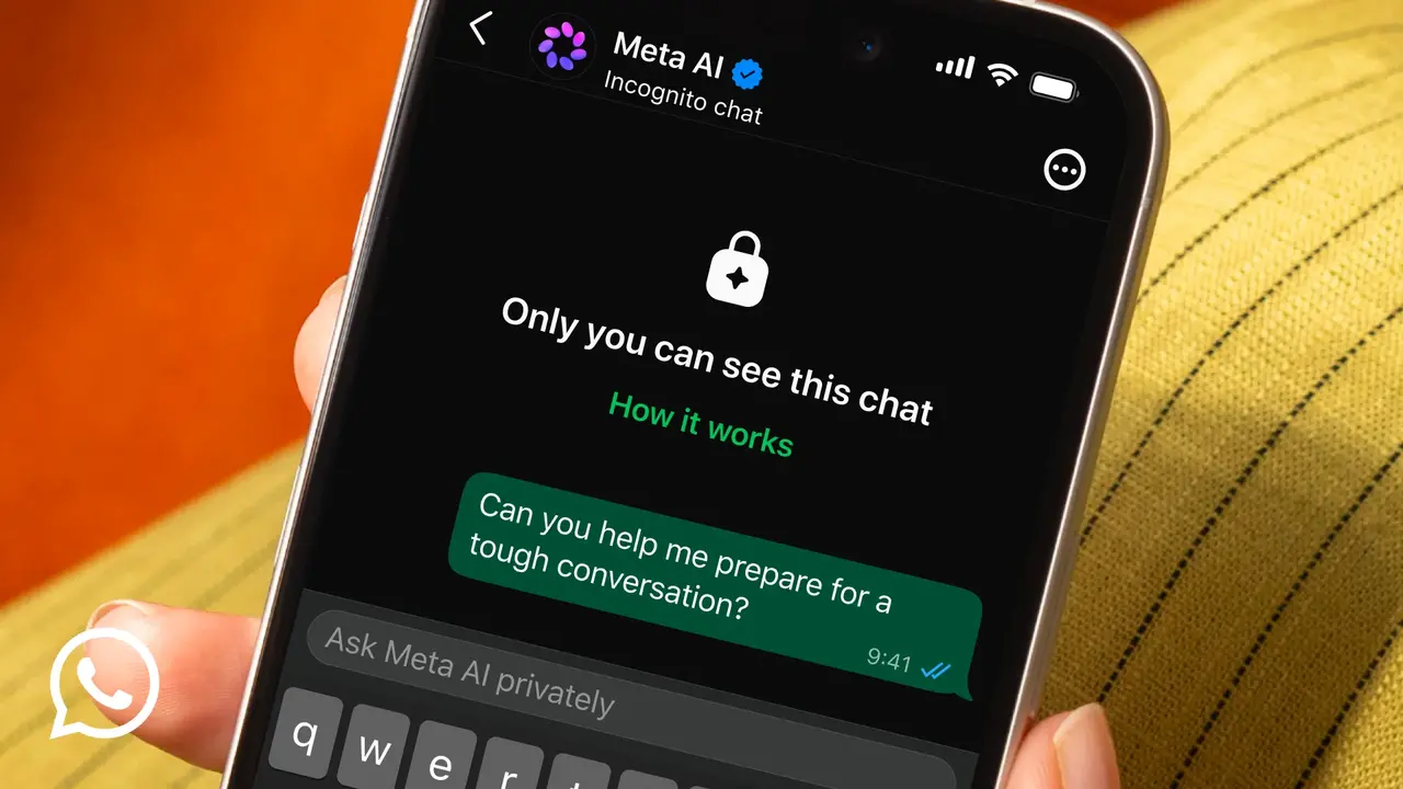 WhatsApp Meta AI için Incognito Sohbet Özelliğini Duyurdu 11 WhatsAppta Meta AI ile Yapilan Gorusmeler Artik Gizli Kalacak.webp