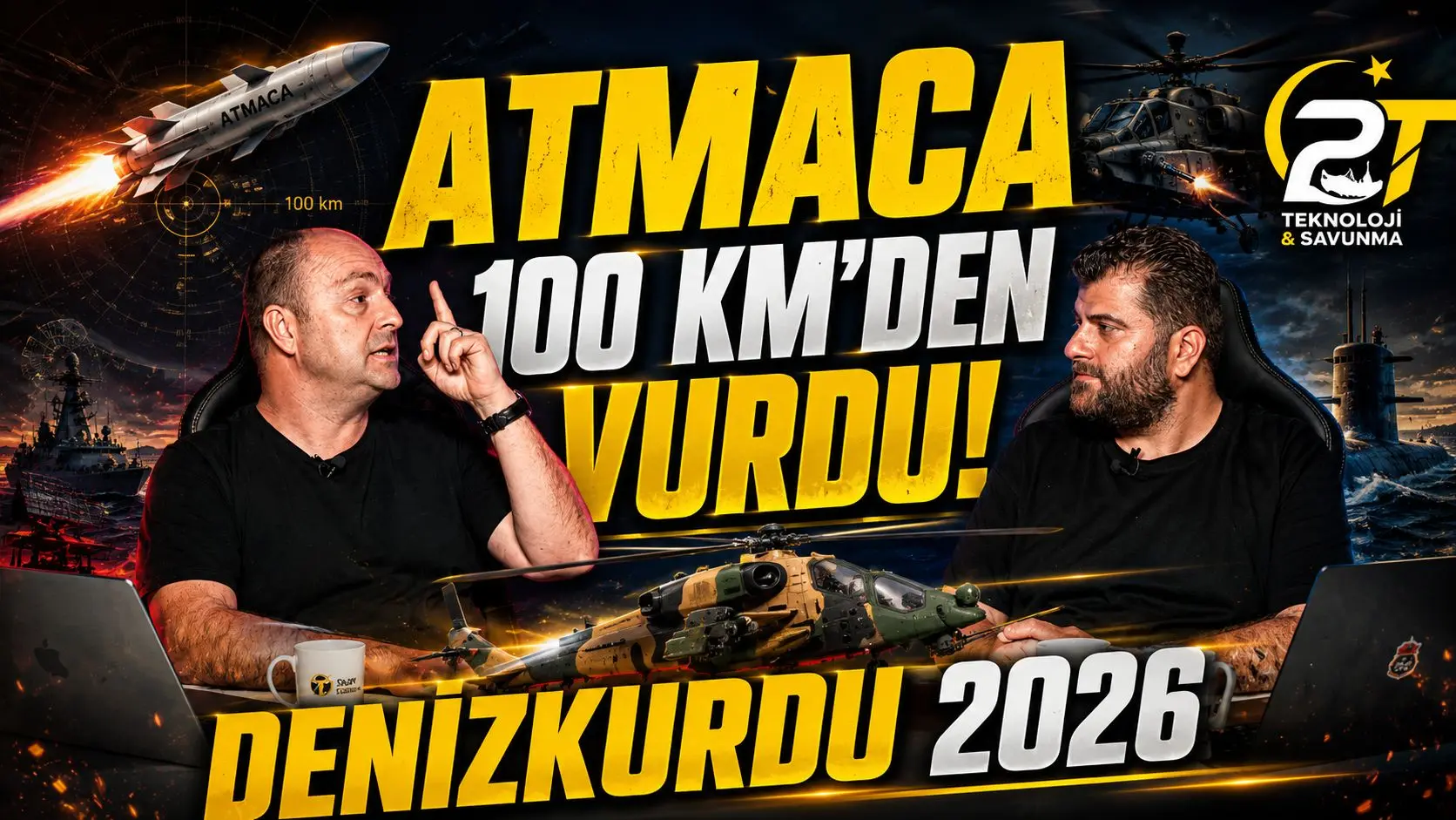 ATMACA 100 km'den vurdu! Denizkurdu 2026'daki teknolojiler | 2T Savunma & Teknoloji #4 3 atmaca 100 km den vurdu denizkurdu 2026 2t savunma teknoloji .webp
